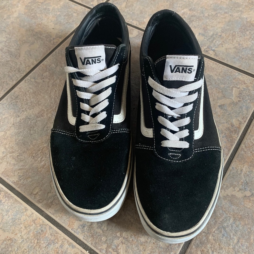 Vans Old School 👟 🛹 Black & White (11.5 mens)